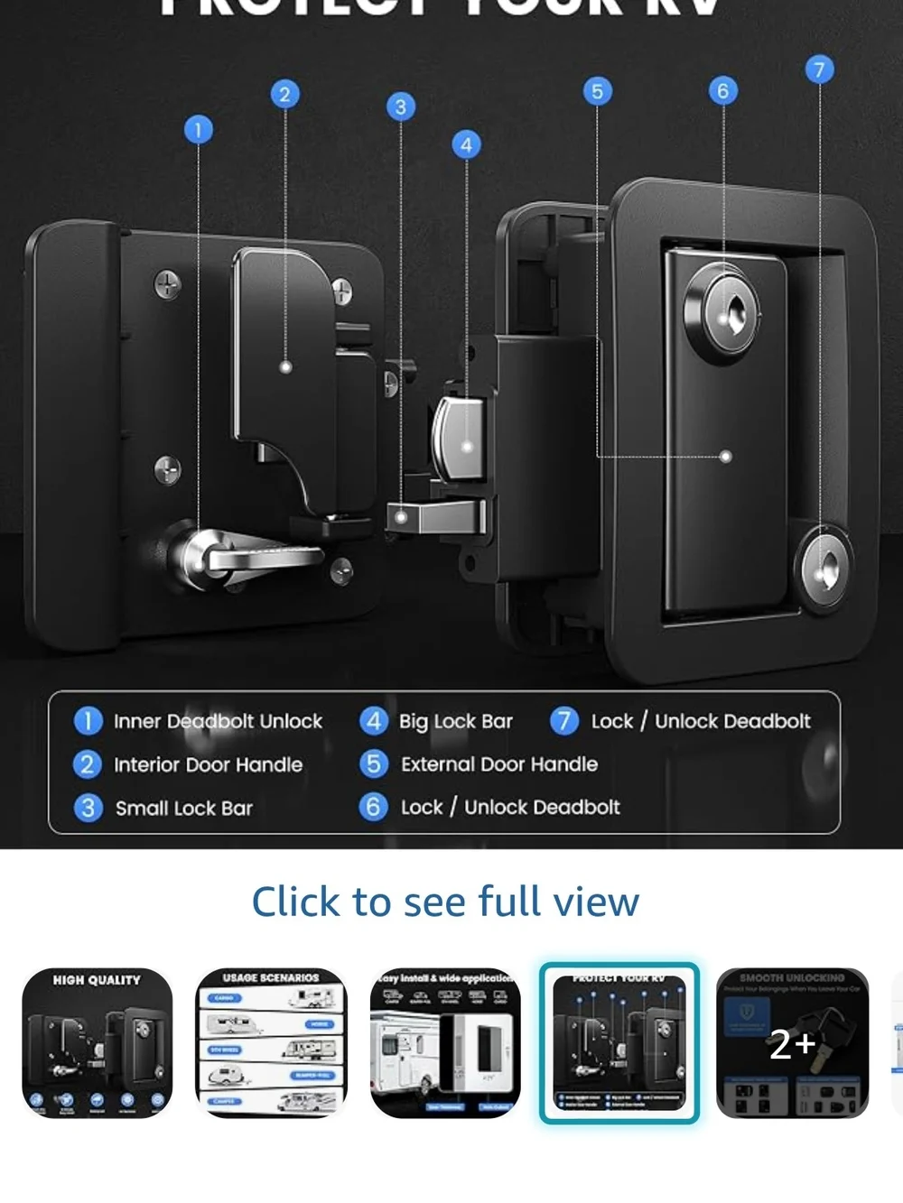 2 Locks Same Key Camper Door Look With Deadbolt (35)